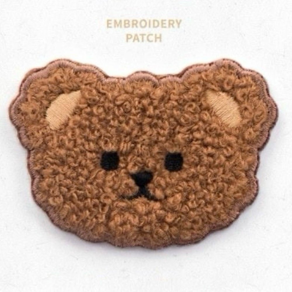 Embroidered Teddy Bear Iron In Appliqué Patch